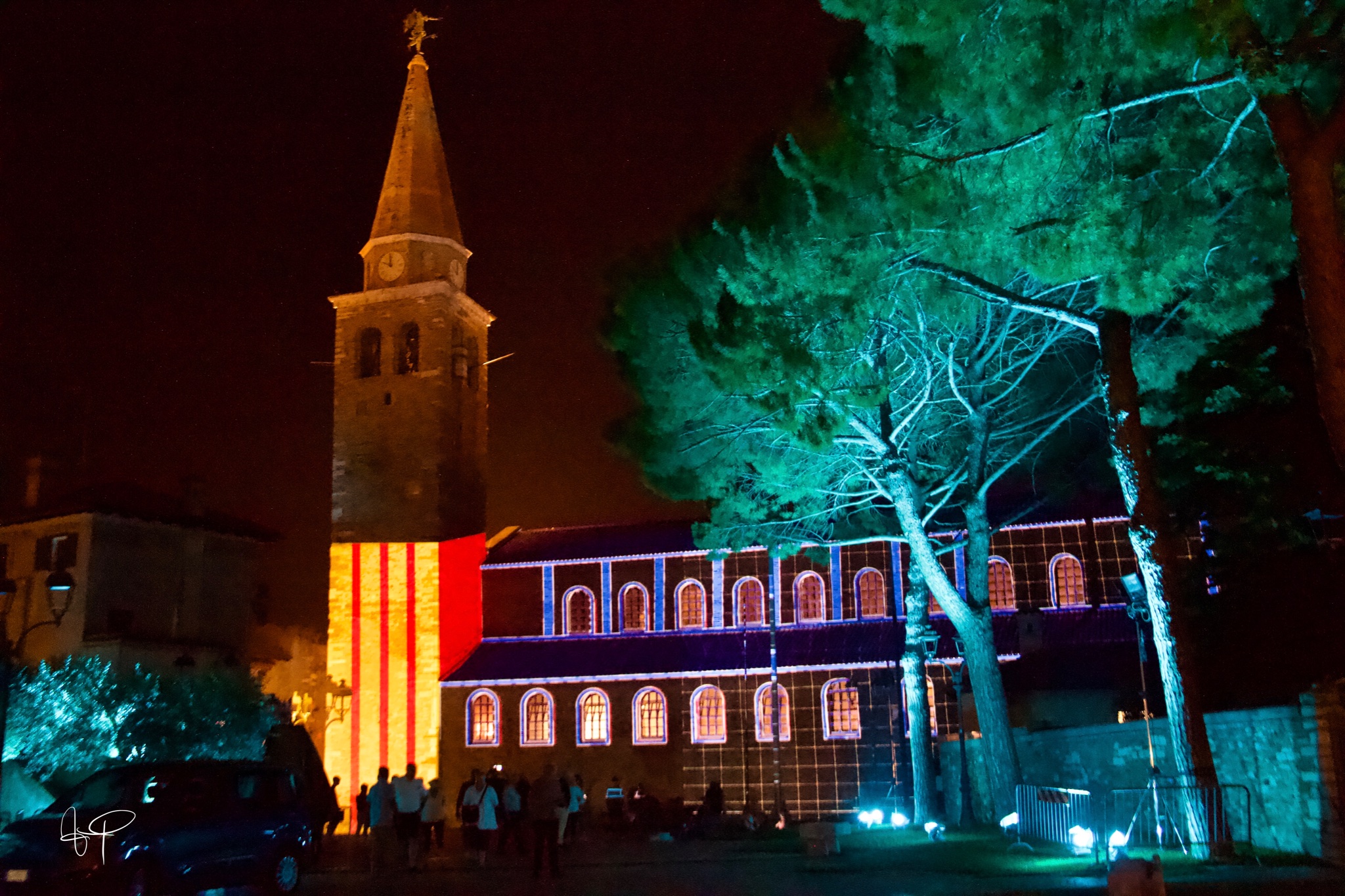 Immagine per Basilica di Sant'Eufemia sfondo per il videomapping, 130 anni di turismo a Grado